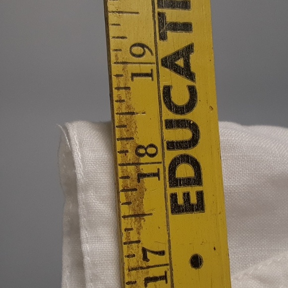 Victoria's Secret White Drawstring Wide Leg Linen Pants - Picture 5 of 11